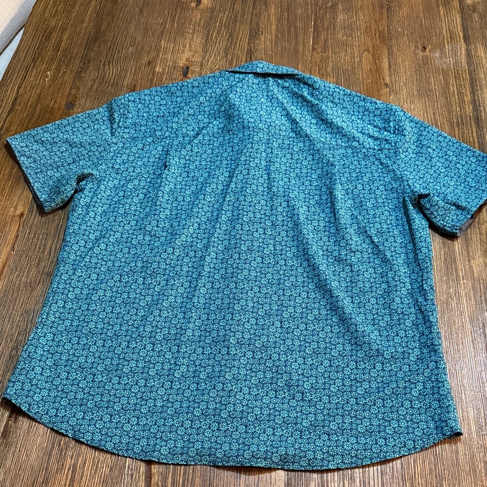 Men's Teal Short Sleeve Shirt - Picture 4 of 6